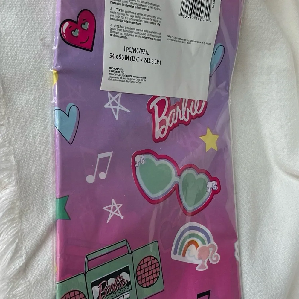 Barbie Dream Together Plastic Table Cover - 54